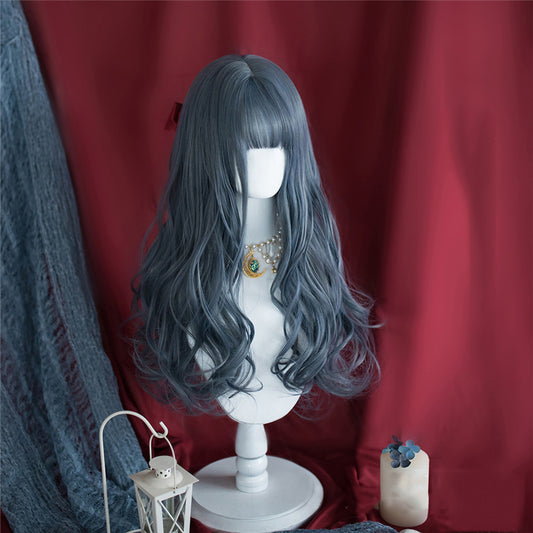 "LOLITA FOG BLUE LONG CURLY" WIG N012801