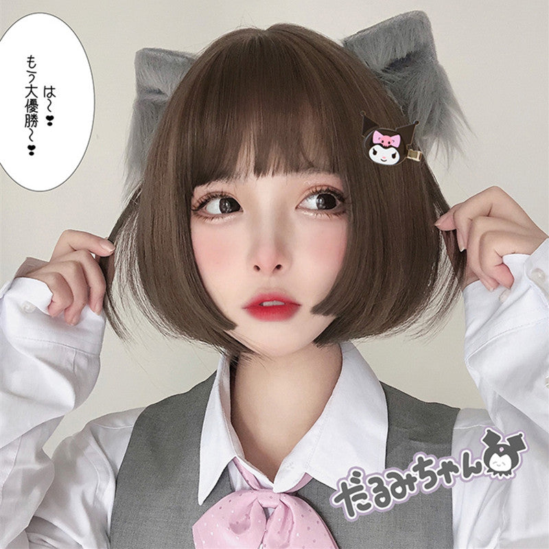 [@never_forget_the_scars ] "LOLITA BOBO SHORT STRAIGHT" WIG N022101