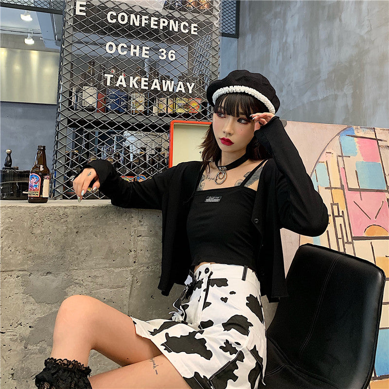 CHIC HARAJUKU TIE-DYE CAMISOLE + CARDIGAN UB2725