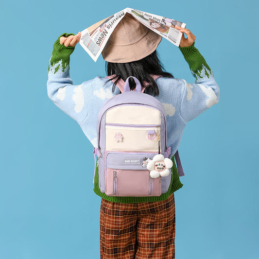 HARAJUKU BRIGHT COLOR LARGE CAPACITY BACKPACK UB2610