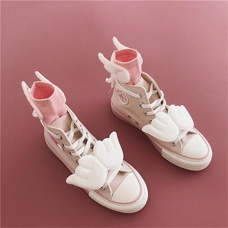 CUTE PINK CANVAS SHOES UB2510