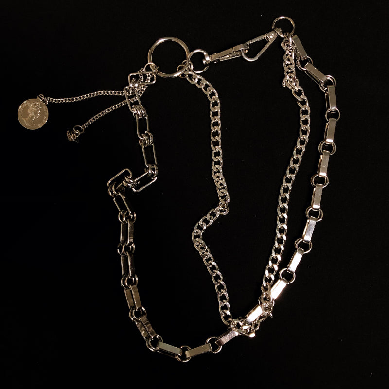 "RIVET TASSEL DOUBLE METAL" TROUSER CHAIN UB2365