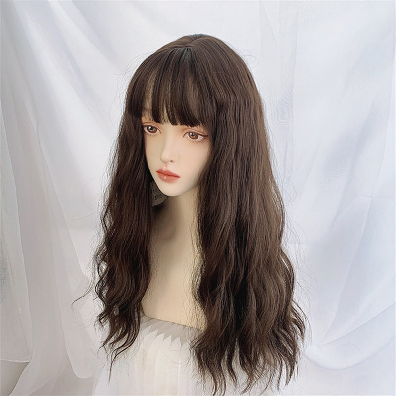 "LOLITA MAROON NATURAL LONG CURLY" WIG N032504