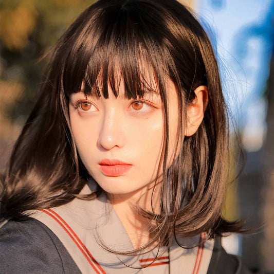 "JK CUTE NATURAL SHORT STRAIGHT" WIG N032503