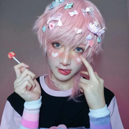 "LOLITA CUTE PINK SHORT" WIG N022404
