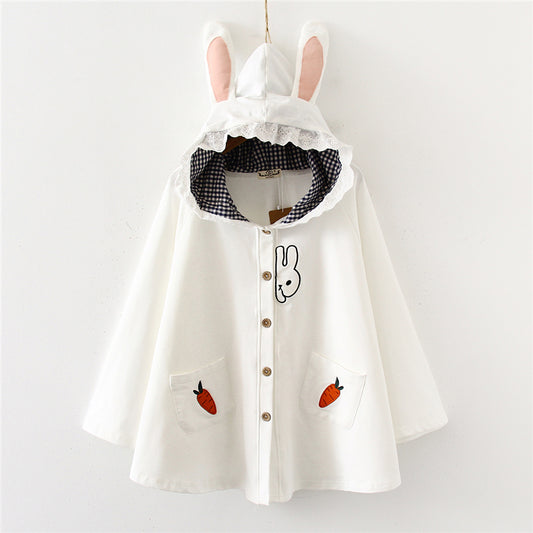 RABBIT CARROT EMBROIDERED HOODIE UB2677