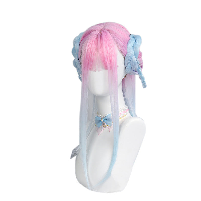 Lolita Pink Blue Gradient Wig N012207