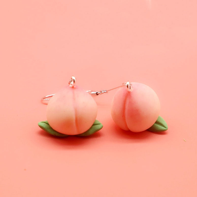 "CUTE PEACH" EARRING/EAR CLIP N031005