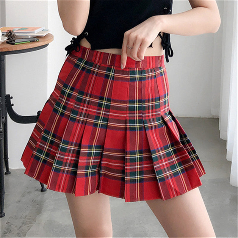 "COLLEGE STYLE PLEATED" SKIRT N121402