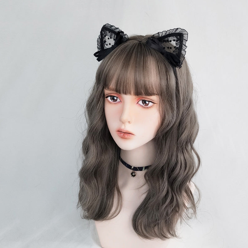 "LINEN GRAY LONG CURLY" WIG N022105