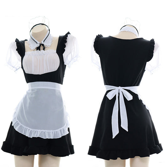 "BLACK WHITE TRANSLUCENT" MAID OUTFIT N031505