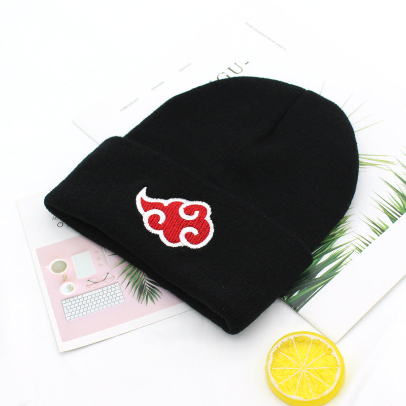 "BLACK NARUTO EMBROIDERED KNIT" HAT UB2398