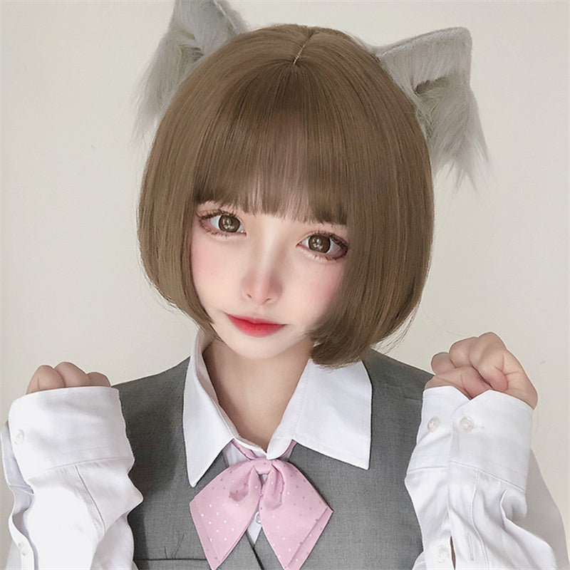 [@never_forget_the_scars ] "LOLITA BOBO SHORT STRAIGHT" WIG N022101