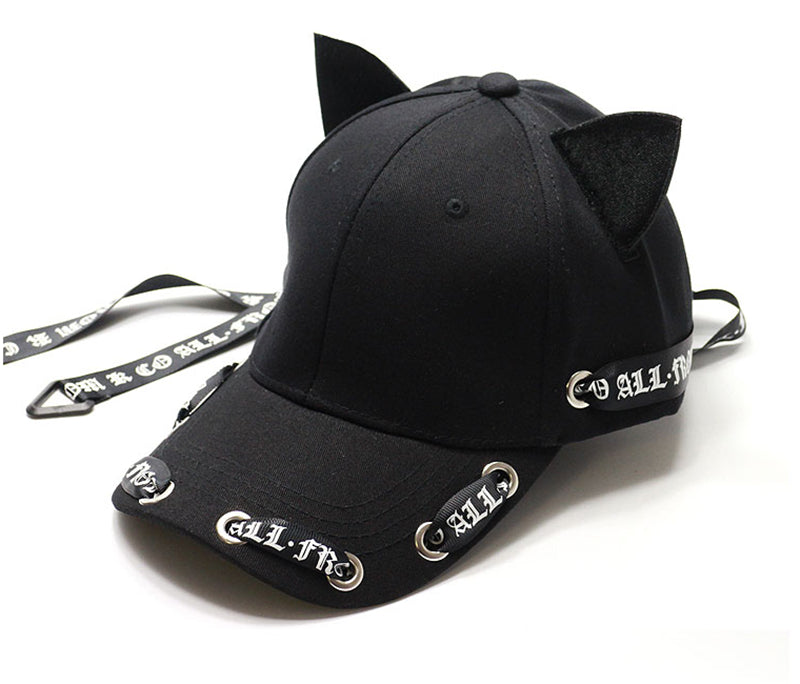 "LONG STRAP CAT EAR" CAP N081410