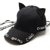 "LONG STRAP CAT EAR" CAP N081410