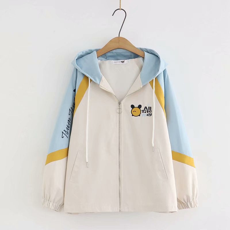 CUTE PANDA EMBROIDERED HOODED JACKET UB2791