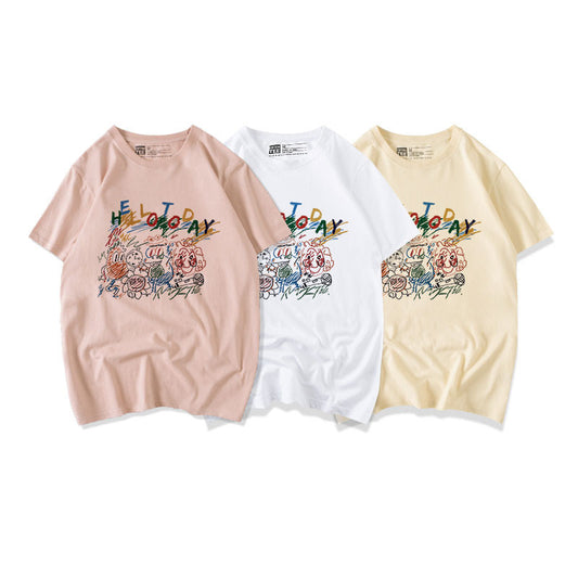 "HELLO TODAY" T-SHIRT N030204