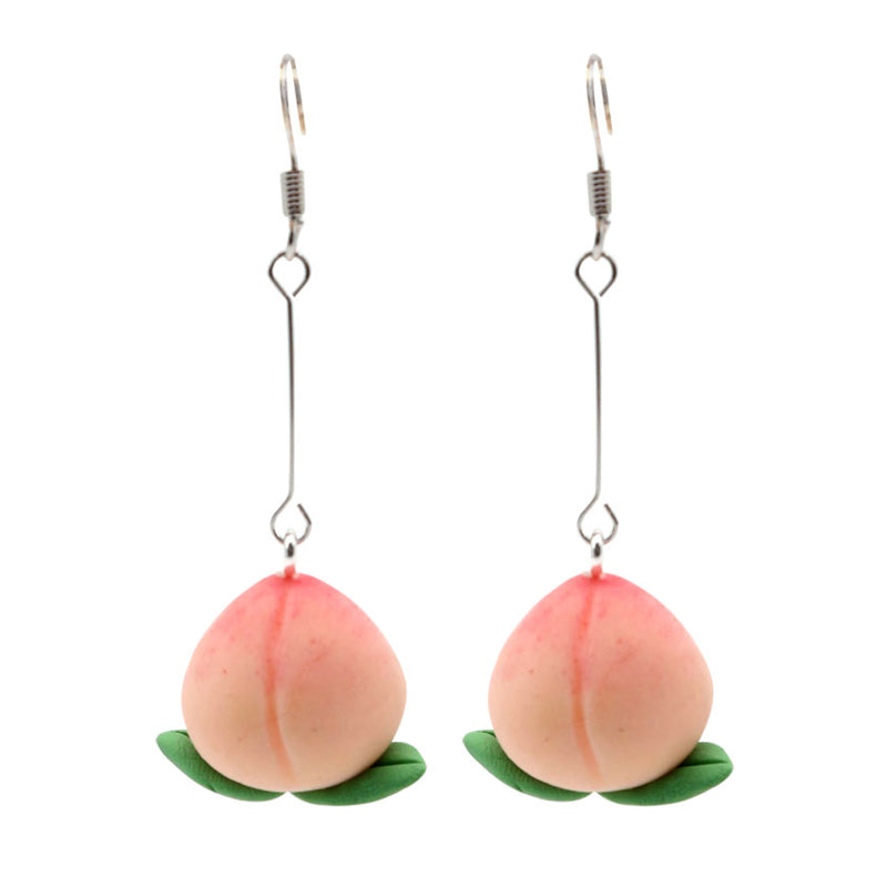 "CUTE PEACH" EARRING/EAR CLIP N031005