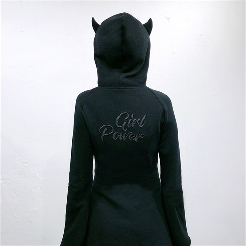 "GIRL POWER" HOODIE DRESS N082901
