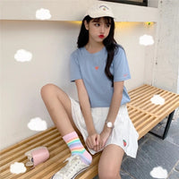 "WEEK EMBROIDERED CANDY "T-SHIRT N072903
