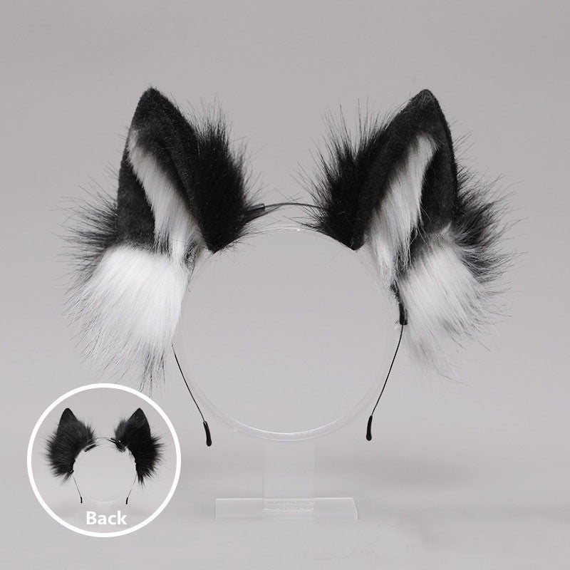 COSPLAY WOLF EAR PLUSH HAIR BAND SET UB2686