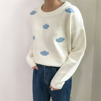 [@jelonkag ] "3 COLORS CLOUDS KNIT" SWEATER N072803