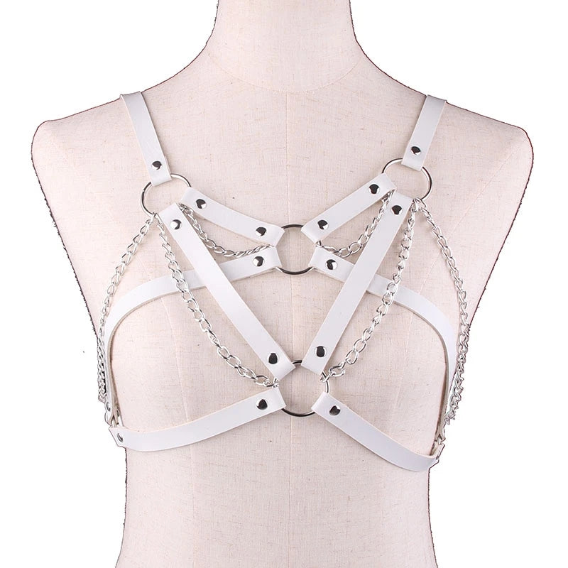 PUNK PU METAL CHAIN SEXY BELT UB2481