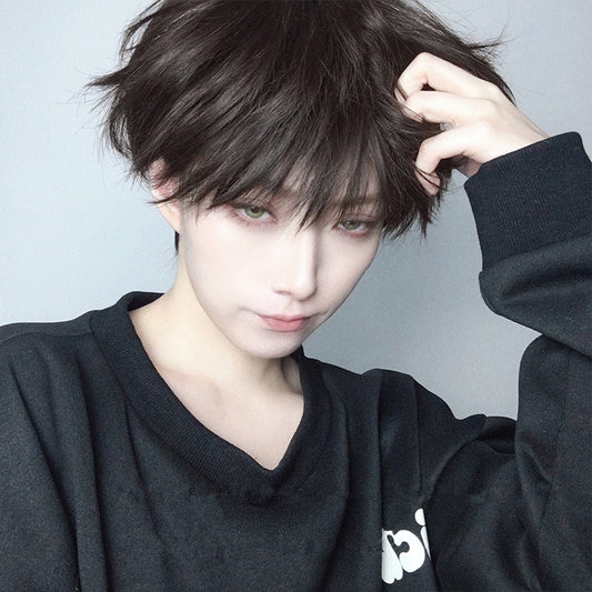 "BLACK BROWN SHORT" WIG N022005