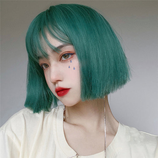 "DARK GREEN SHORT" WIG N122902