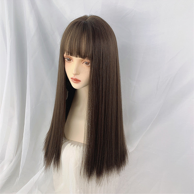 "COLD BROWN LONG STRAIGHT" WIG N101409
