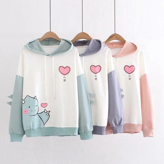 DINOSAUR LOVE PRINT HOODIE UB2668
