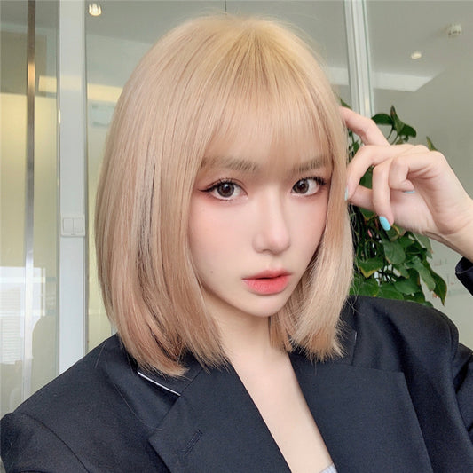 "LIGHT BLONDE STRAIGHT SHORT" WIG N101401