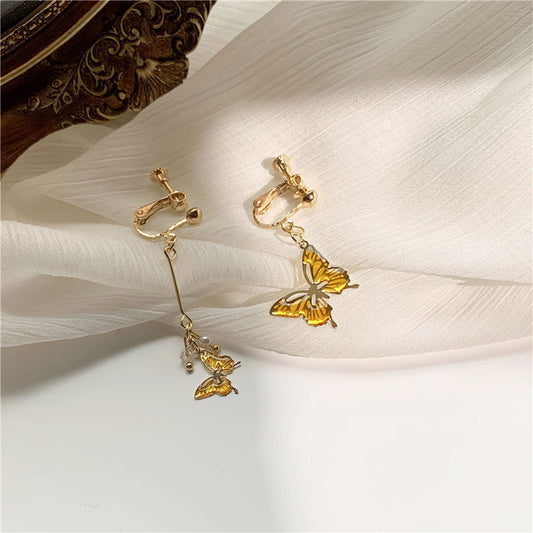 "AMBER BUTTERFLY" EARRINGS N090912