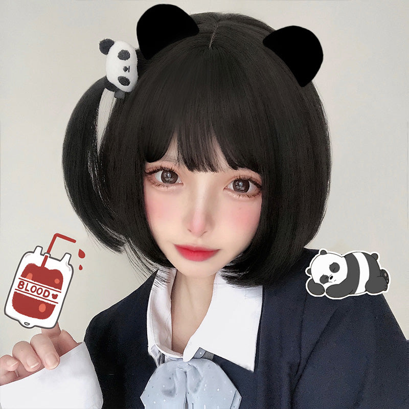 [@never_forget_the_scars ] "LOLITA BOBO SHORT STRAIGHT" WIG N022101