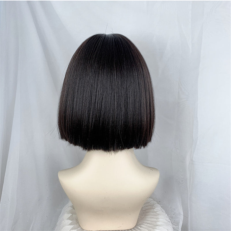"BANGS DYED BLOND SHORT STRAIGHT" WIG N032404