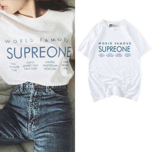"WORLD FAMOUS SUPREONE" T-SHIRT N030205