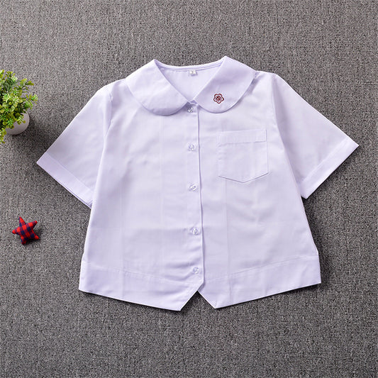 "COLLAR PLUM EMBROIDERY" SHIRT N081401