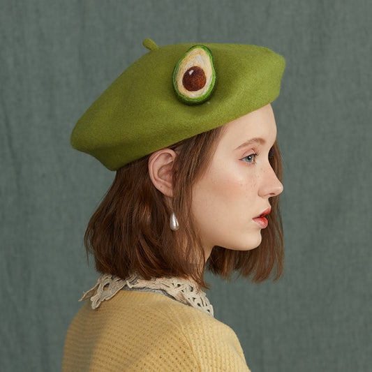 "AVOCADO GREEN" BERET N082109