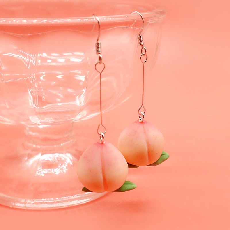 "CUTE PEACH" EARRING/EAR CLIP N031005