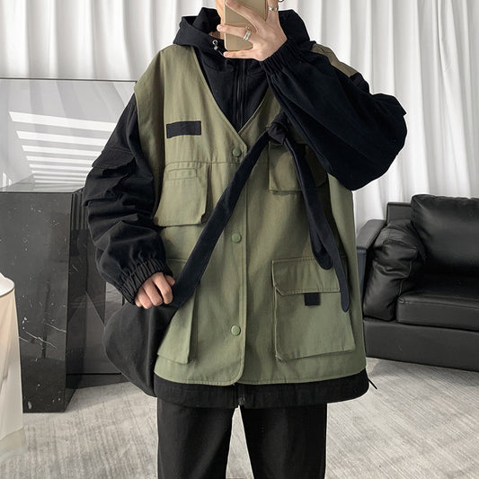 "FAKE TWO-PIECE WORK" JACKET N092608