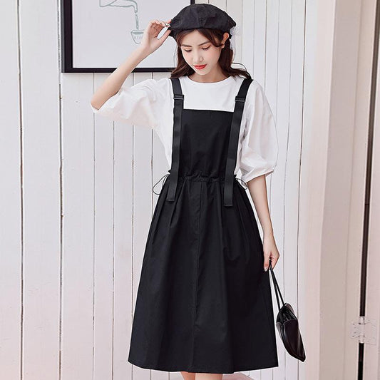 Black/khaki Strap Dress UB2669