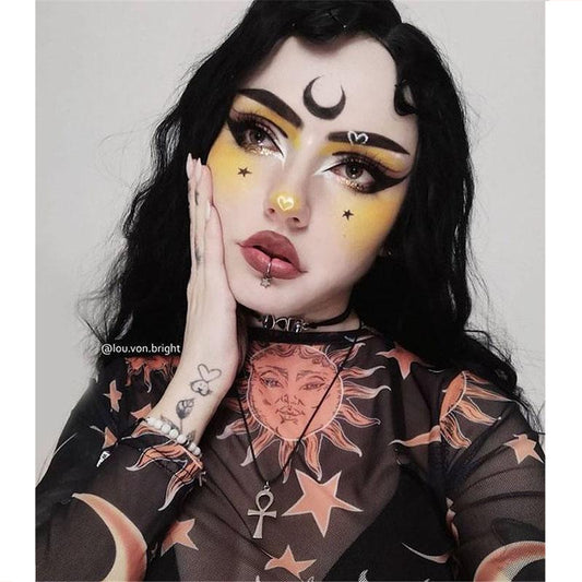 [@lou.von.bright ] “SUN MESH” SHIRT W022205