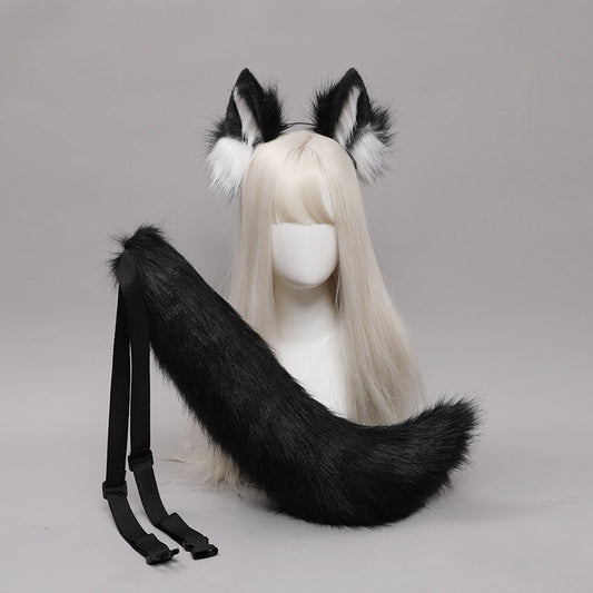 COSPLAY WOLF EAR PLUSH HAIR BAND SET UB2686