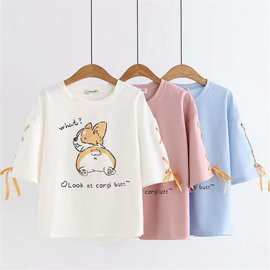 "LOOK AT CORGI BUTT" T-SHIRT UB2672