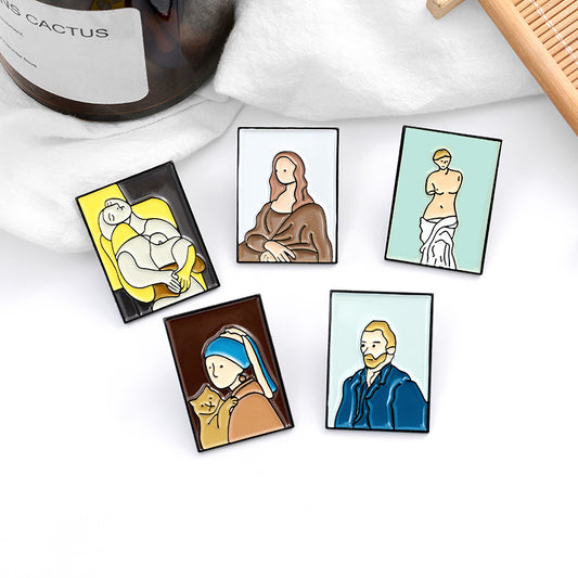 "FIVE VAN GOGH OIL PAINTING" PINS N090308