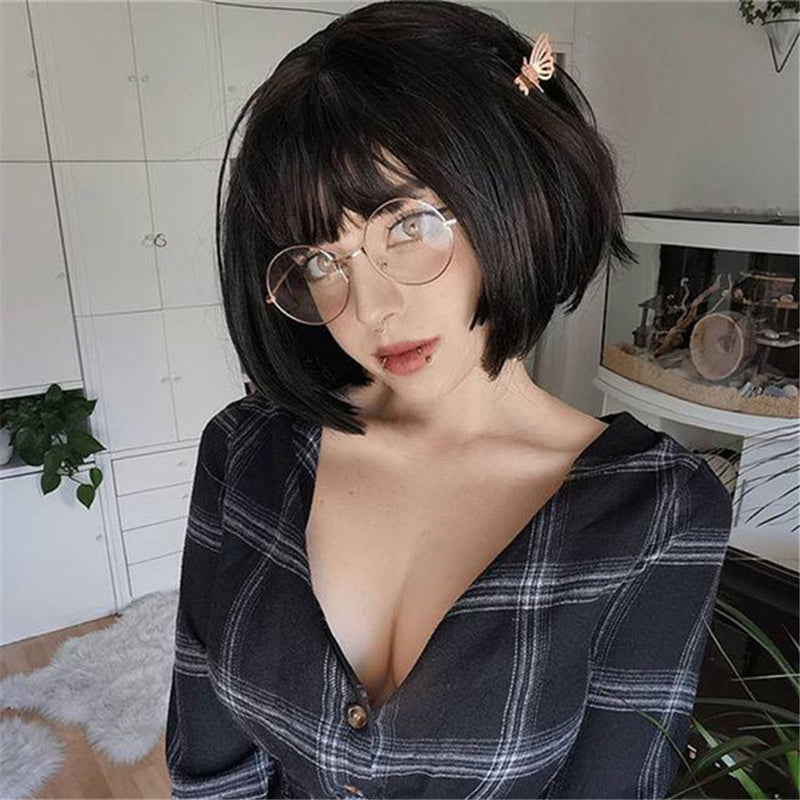 [@never_forget_the_scars ] "LOLITA BOBO SHORT STRAIGHT" WIG N022101