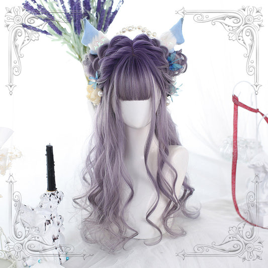 "LOLITA LAVENDER GRADIENT LONG CURLY" WIG N111305