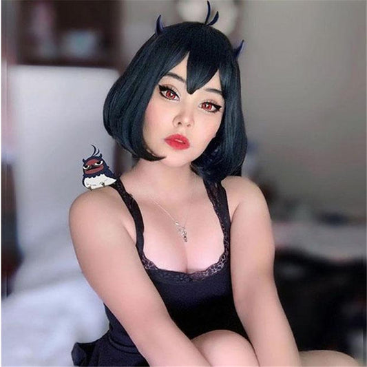 [@_chibikaty ] "BLACK AIR BANGS SHORT" WIG D071411