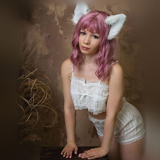 "RETRO LACE LINGERIE PAJAMAS" SUIT D042042