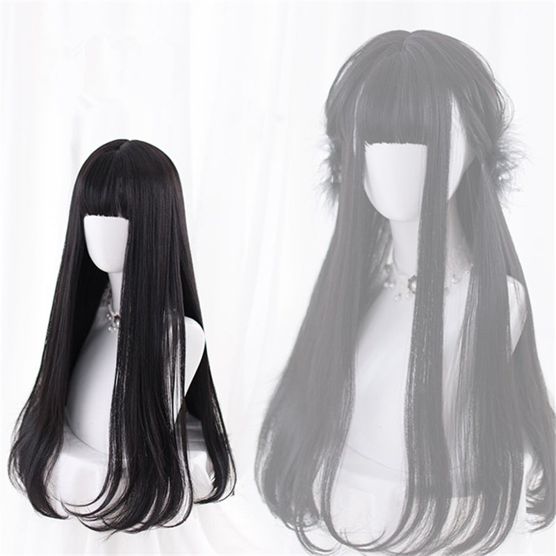 [@montanasroses] “BLACK LONG STRAIGHT” WIG D052109